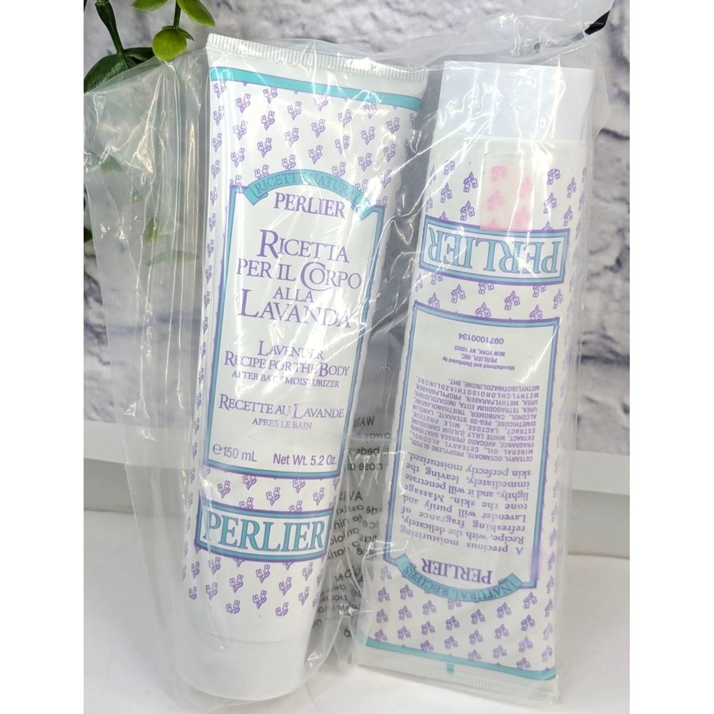 RARE NEW LOT 2!🌸PERLIER Ricetta Per Il Corpo LAVANDA Lavender Moisturizer 150ml